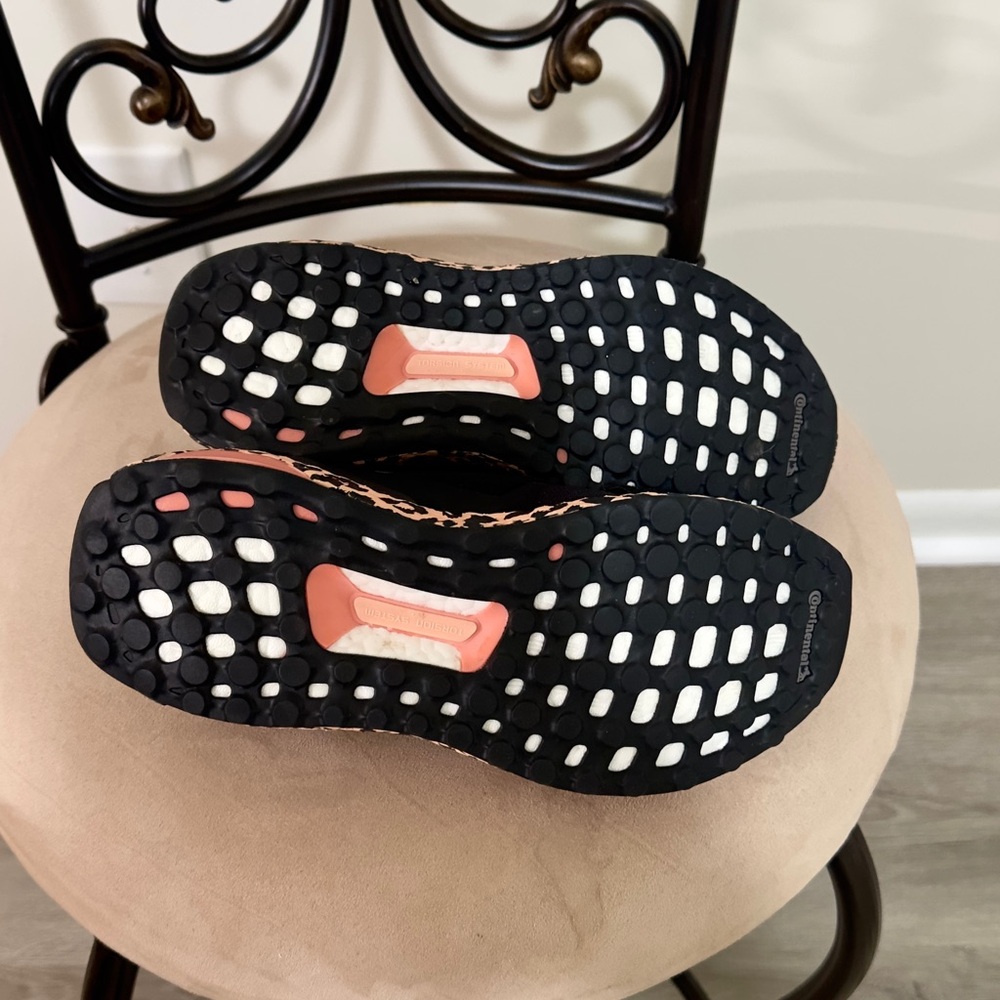 Adidas Women's Black and Pink Slip-On Sneakers - Picture 5 of 7